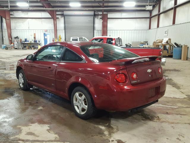 1G1AL18F987192797 - 2008 CHEVROLET COBALT LT MAROON photo 3