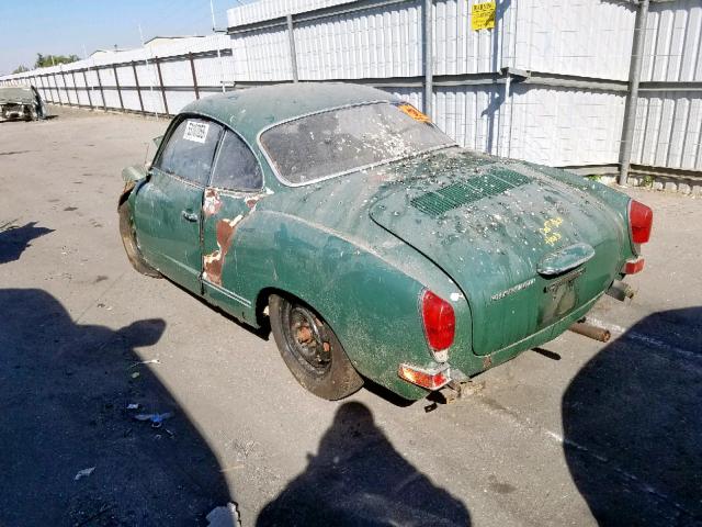 1402759775 - 1970 VOLKSWAGEN KARMANN GH GREEN photo 3