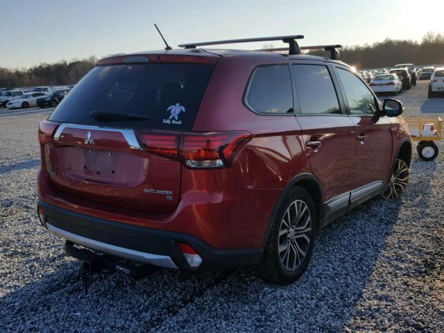 JA4AD3A33GZ005891 - 2016 MITSUBISHI OUTLANDER BURGUNDY photo 4