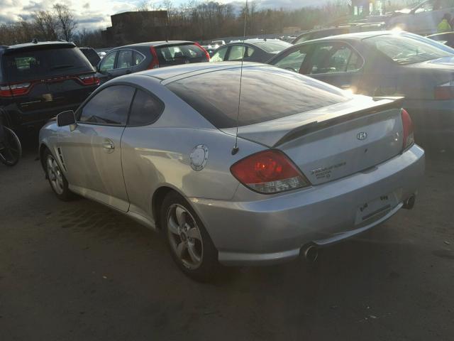 KMHHM65D26U225927 - 2006 HYUNDAI TIBURON GS SILVER photo 3