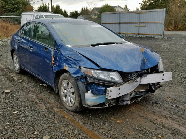 2HGFB2E26DH009962 - 2013 HONDA CIVIC DX BLUE photo 1