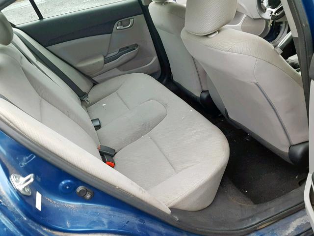 2HGFB2E26DH009962 - 2013 HONDA CIVIC DX BLUE photo 6