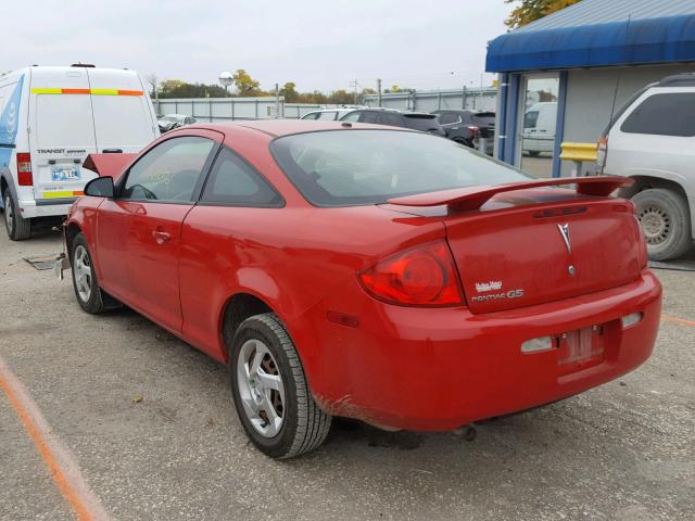 1G2AL18F087293920 - 2008 PONTIAC G5 RED photo 3