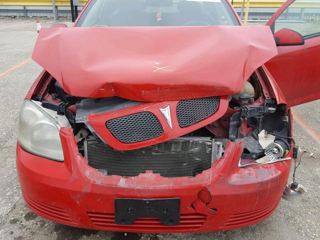 1G2AL18F087293920 - 2008 PONTIAC G5 RED photo 7