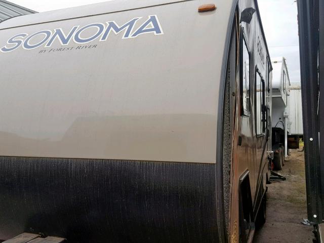 4X4TSK71XHE080126 - 2017 WILDWOOD SONOMA Yanmış foto 2