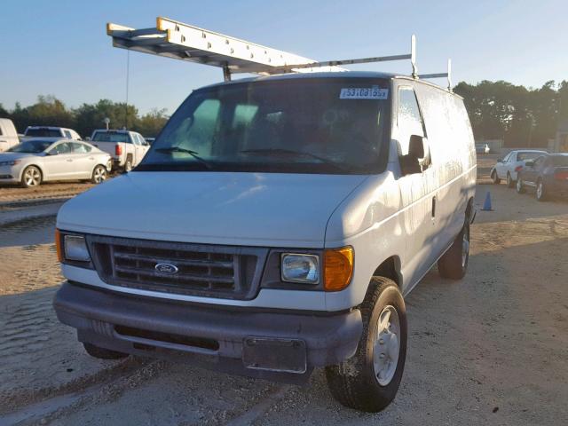 1FTNE24W97DA21644 - 2007 FORD ECONOLINE WHITE photo 2