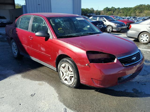 1G1ZS51806F253448 - 2006 CHEVROLET MALIBU LS ბურგუნდია ფოტო 1