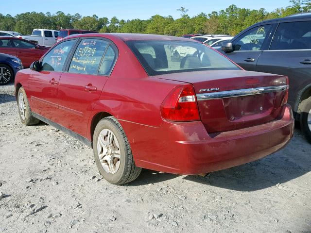 1G1ZS51806F253448 - 2006 CHEVROLET MALIBU LS ბურგუნდია ფოტო 3