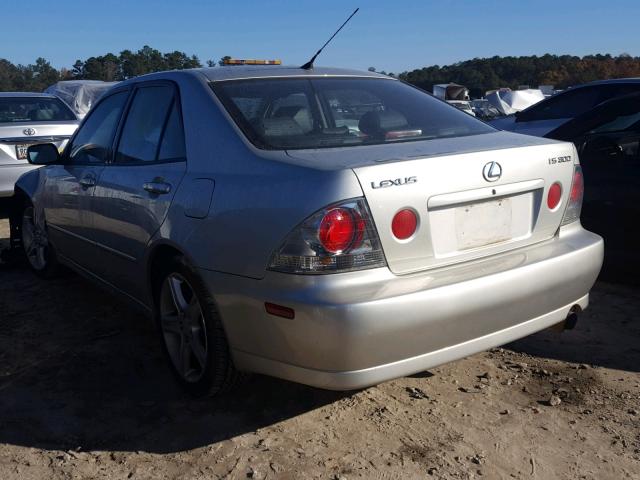 JTHBD182110019634 - 2001 LEXUS IS 300 SILVER photo 3