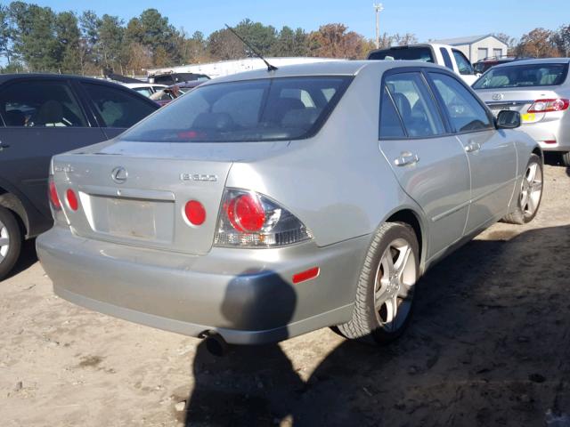 JTHBD182110019634 - 2001 LEXUS IS 300 SILVER photo 4