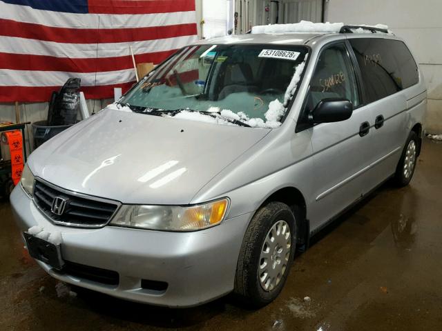 2HKRL18562H587170 - 2002 HONDA ODYSSEY LX SILVER photo 2