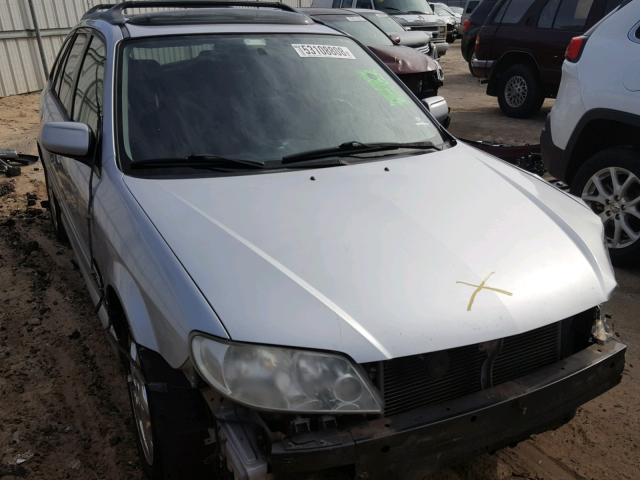 JM1BJ246221489451 - 2002 MAZDA PROTEGE PR SILVER photo 1