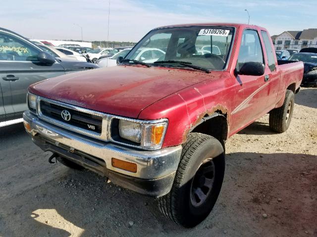 4TAVN13D1RZ308519 - 1994 TOYOTA PICKUP 1/2 RED photo 2