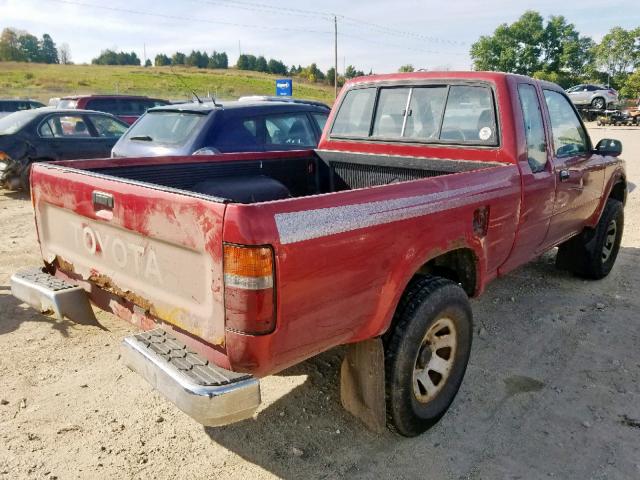 4TAVN13D1RZ308519 - 1994 TOYOTA PICKUP 1/2 RED photo 4