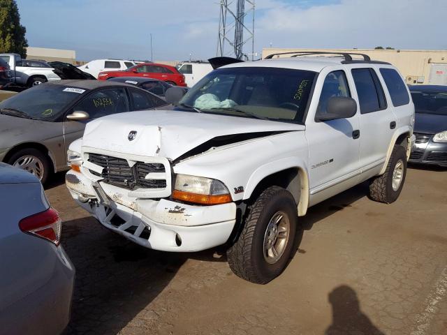 1B4HS28YXXF574712 - 1999 DODGE DURANGO WHITE photo 2