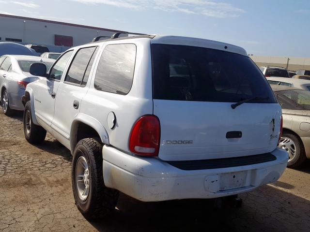 1B4HS28YXXF574712 - 1999 DODGE DURANGO WHITE photo 3