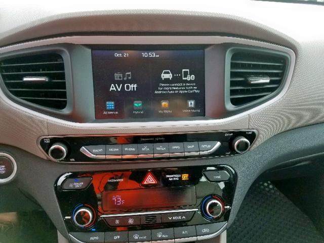 KMHC75LC1KU110073 - 2019 HYUNDAI IONIQ SEL  photo 9