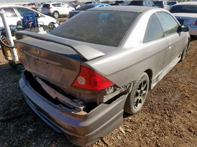 1HGEM21985L064183 - 2005 HONDA CIVIC EX GRAY photo 4