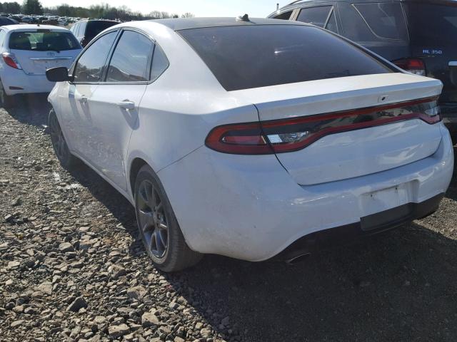 1C3CDFBA6DD337320 - 2013 DODGE DART SXT WHITE photo 3