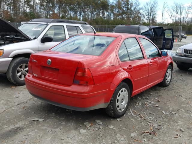 3VWSK69M92M086207 - 2002 VOLKSWAGEN JETTA GLS RED photo 4