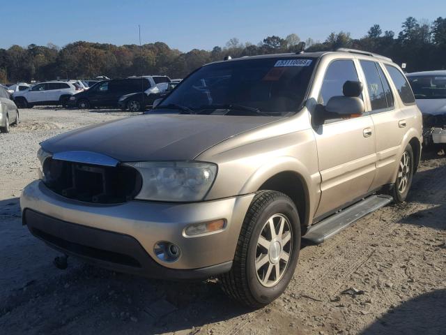 5GADS13S652227334 - 2005 BUICK RAINIER CX BEIGE photo 2