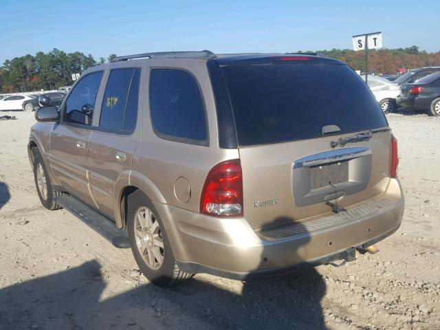 5GADS13S652227334 - 2005 BUICK RAINIER CX BEIGE photo 3