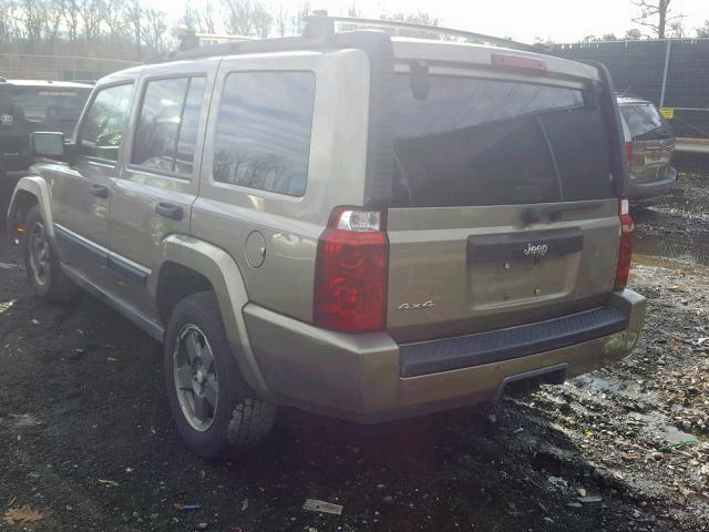 1J8HG48N66C145078 - 2006 JEEP COMMANDER GOLD photo 3
