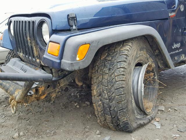 1J4FA29SX5P338120 - 2005 JEEP WRANGLER / BLUE photo 9