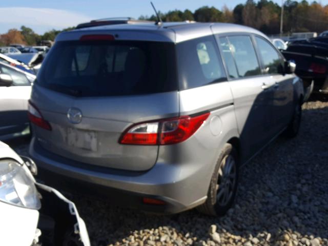 JM1CW2BL0C0119430 - 2012 MAZDA 5 SILVER photo 4