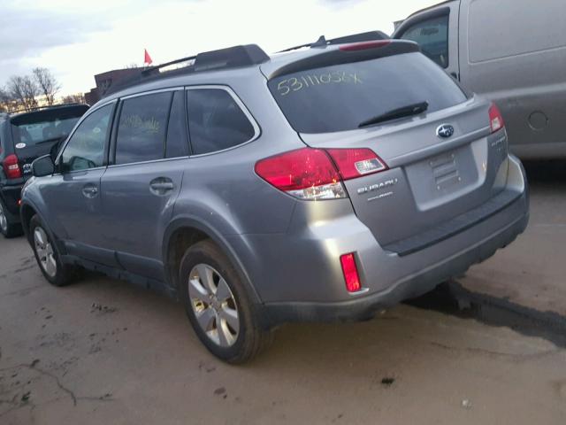 4S4BRDJC2B2347542 - 2011 SUBARU OUTBACK 3. SILVER photo 3