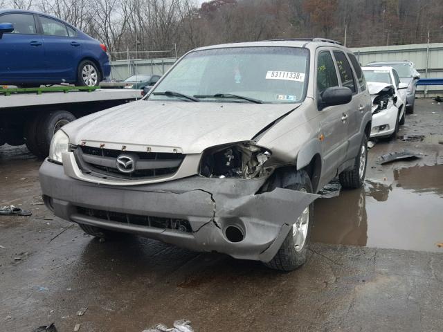 4F2YU06151KM32788 - 2001 MAZDA TRIBUTE DX TAN photo 2