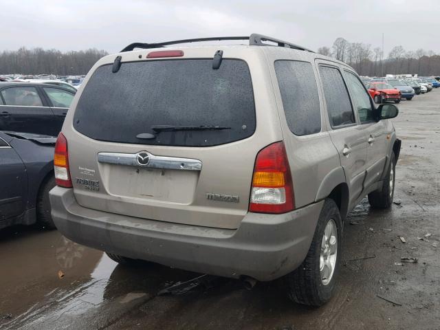 4F2YU06151KM32788 - 2001 MAZDA TRIBUTE DX TAN photo 4