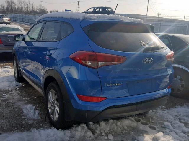 KM8J33A42HU505066 - 2017 HYUNDAI TUCSON LIM BLUE photo 3