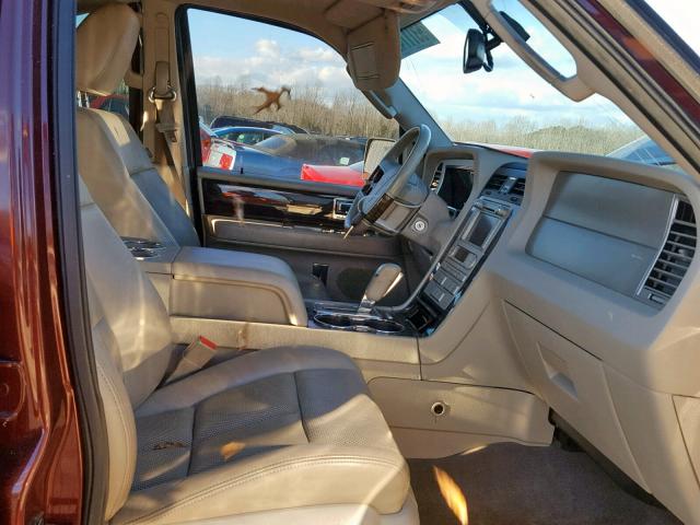 5LMJJ2J53AEJ06253 - 2010 LINCOLN NAVIGATOR 勃艮第红 照片 5