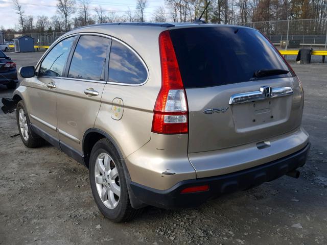 5J6RE48788L009003 - 2008 HONDA CR-V EXL GOLD photo 3