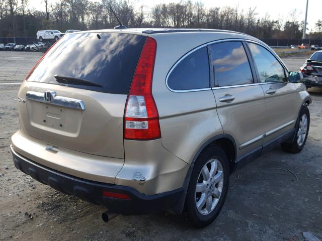 5J6RE48788L009003 - 2008 HONDA CR-V EXL GOLD photo 4