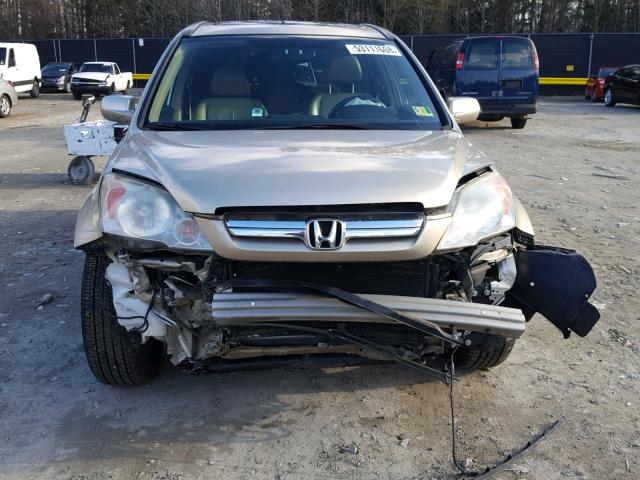 5J6RE48788L009003 - 2008 HONDA CR-V EXL GOLD photo 9