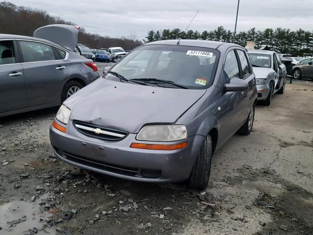 KL1TG66616B578765 - 2006 CHEVROLET AVEO LT GRAY photo 2