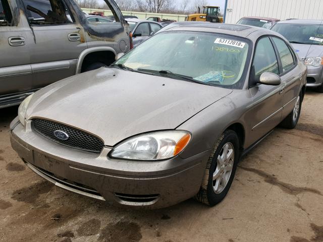 1FAFP56U26A137852 - 2006 FORD TAURUS SEL BEIGE photo 2