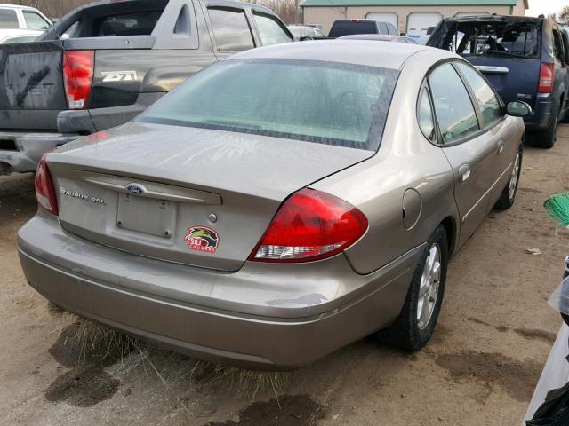 1FAFP56U26A137852 - 2006 FORD TAURUS SEL BEIGE photo 4