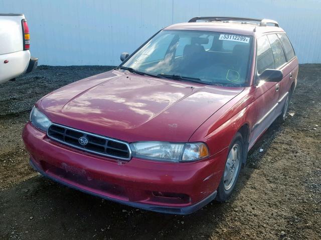 4S3BK4259W7320744 - 1998 SUBARU LEGACY BRI RED photo 2