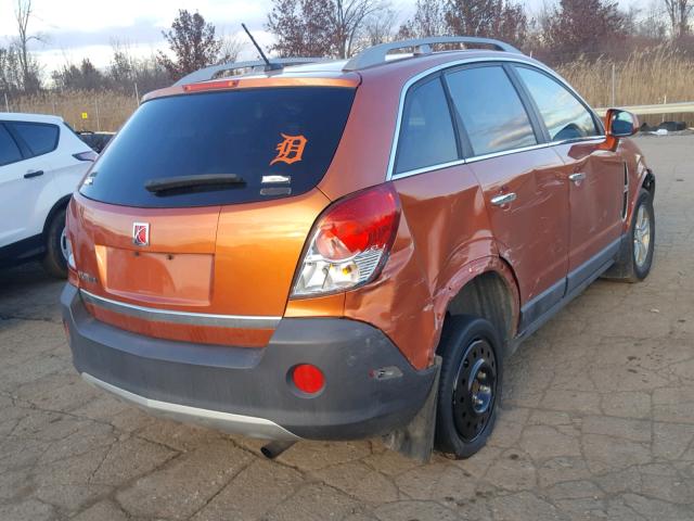 3GSCL33P18S719717 - 2008 SATURN VUE XE ORANGE photo 4