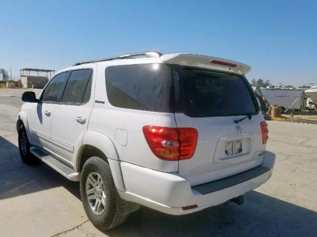 5TDZT38A53S160194 - 2003 TOYOTA SEQUOIA LI WHITE photo 3