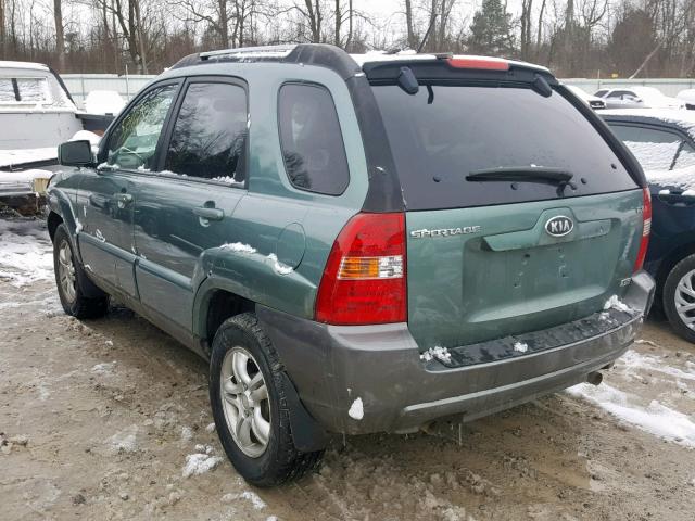 KNDJE723757068252 - 2005 KIA NEW SPORTA GREEN photo 3