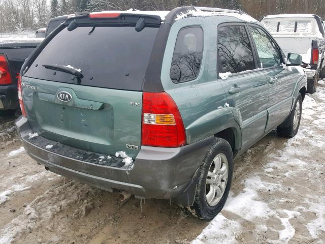 KNDJE723757068252 - 2005 KIA NEW SPORTA GREEN photo 4