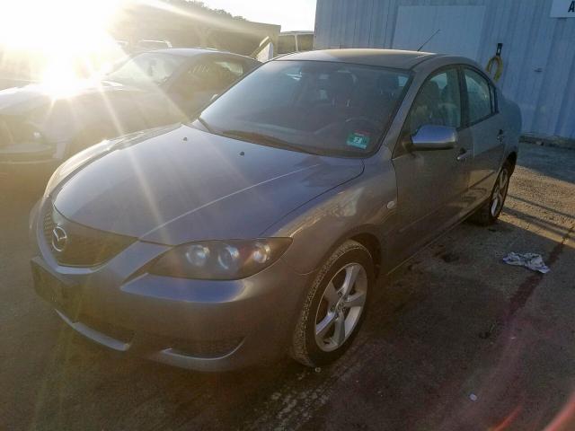 JM1BK12F651329362 - 2005 MAZDA 3 I GRAY photo 2