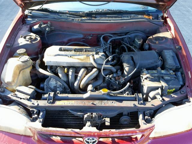2T1BR12E1XC178917 - 1999 TOYOTA COROLLA VE RED photo 7