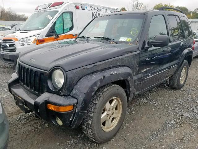 1J4GL58K93W566792 - 2003 JEEP LIBERTY LI BLACK photo 2