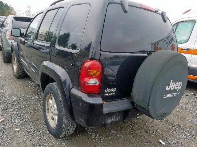 1J4GL58K93W566792 - 2003 JEEP LIBERTY LI BLACK photo 3