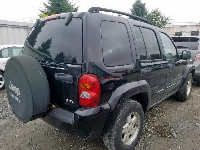 1J4GL58K93W566792 - 2003 JEEP LIBERTY LI BLACK photo 4